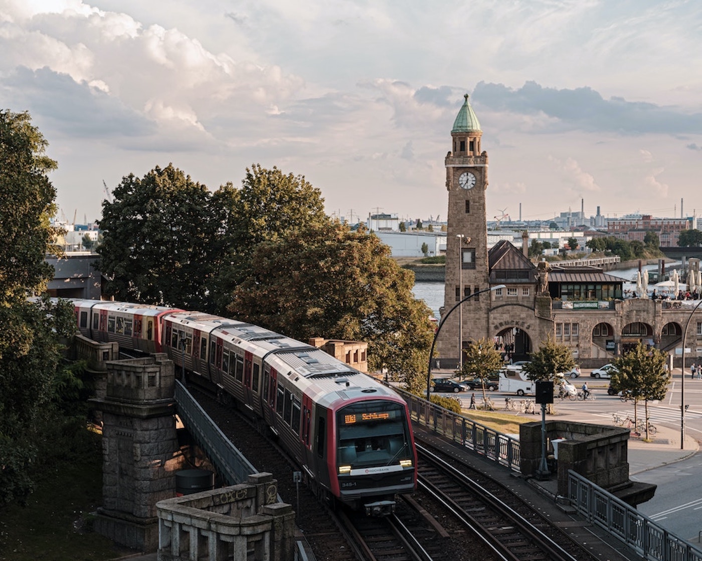 stedentrip met de trein, naar Hamburg