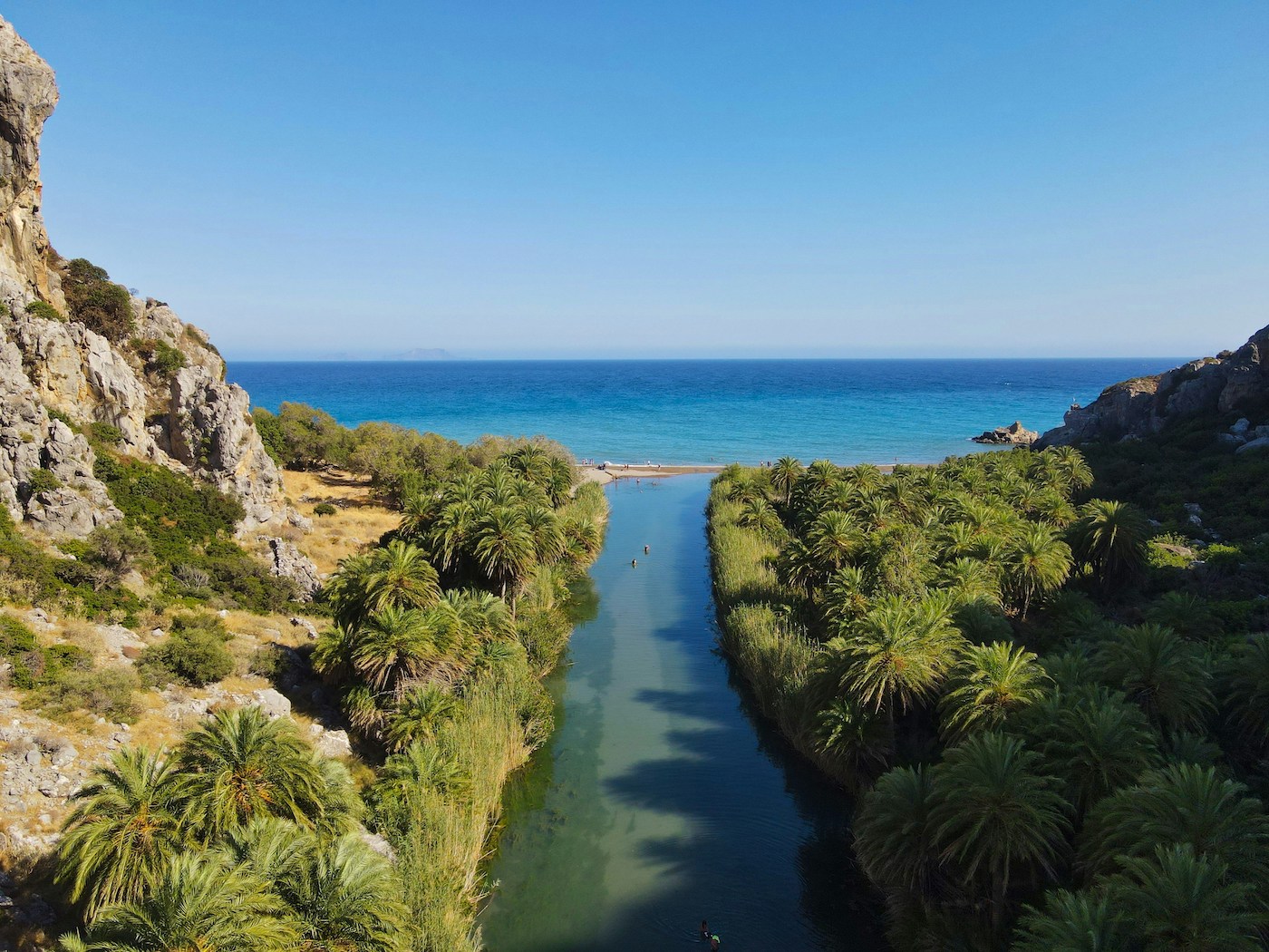 stranden kreta Preveli beach