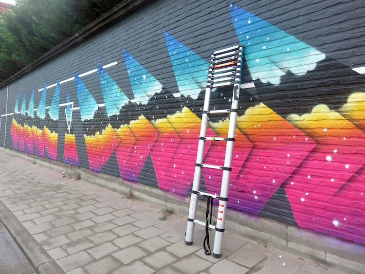 streetart gent Muur met kleurtjes