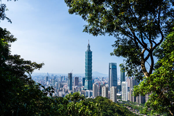 taipei 101 tower Uitzicht vanaf Elephant Mountain1