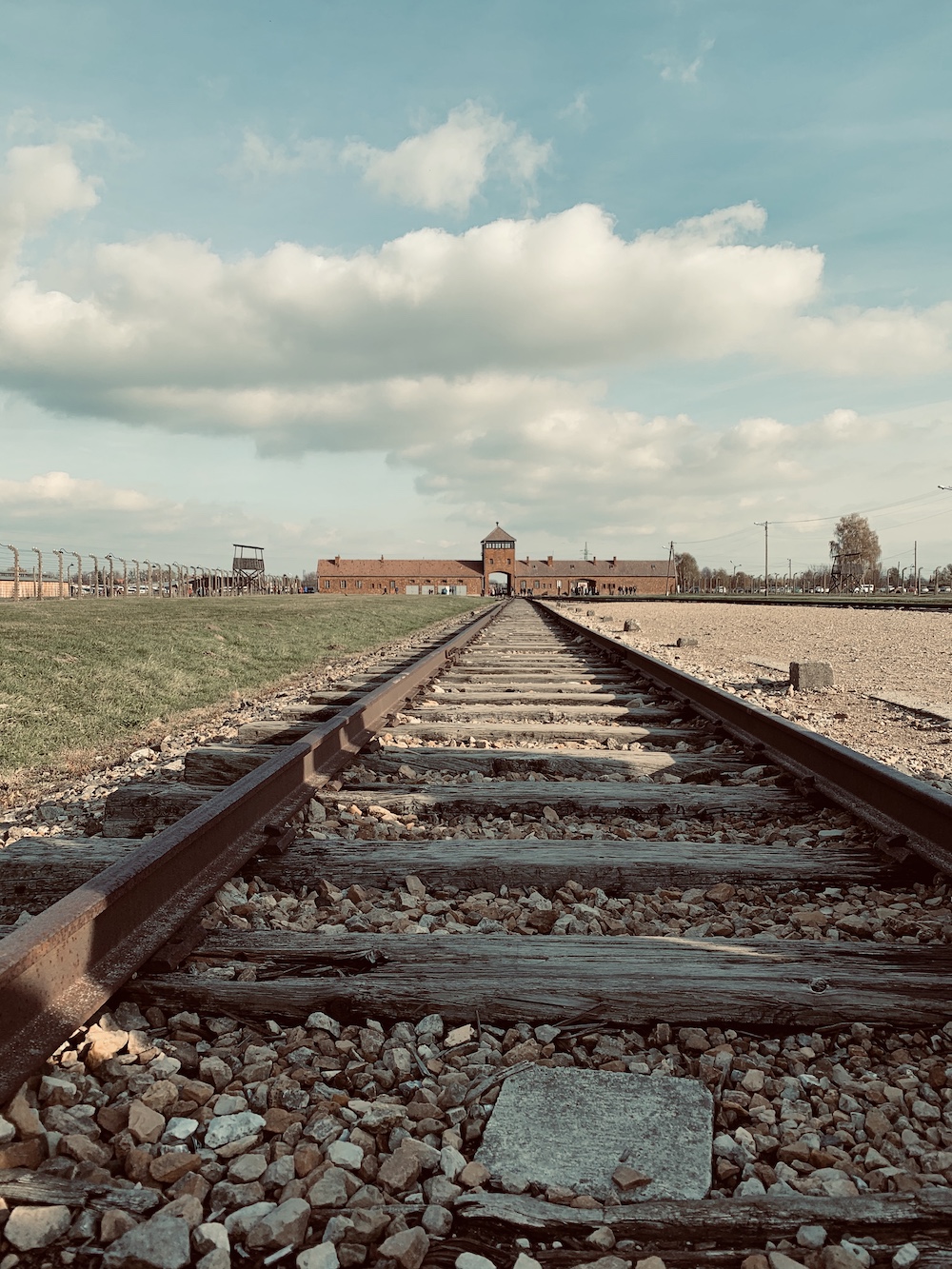 treinrails krakau Auschwitz-Birkenau polen