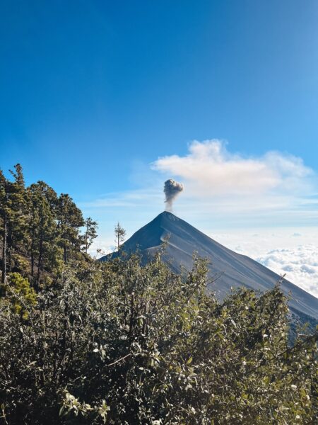 uitbarsting Fuego vanaf Acatenango