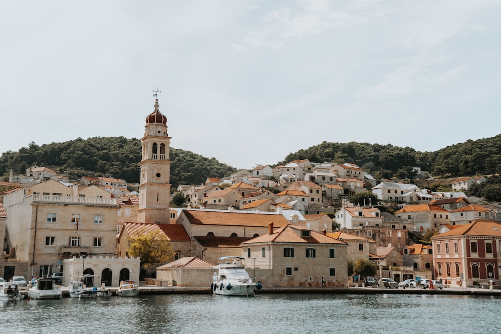 uitzicht op Pučišća, Brac
