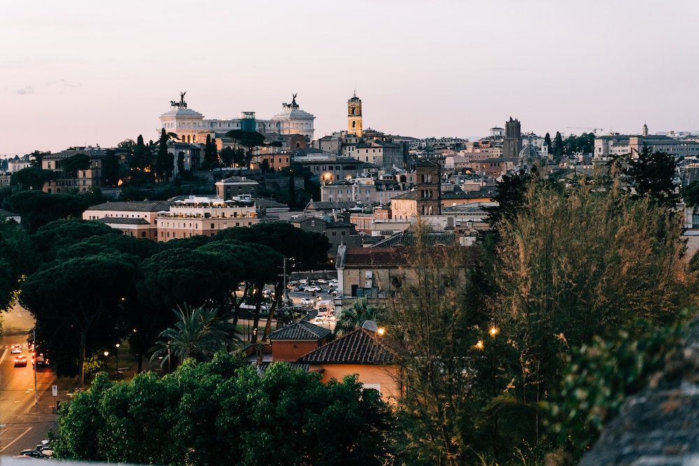 uitzicht over Rome