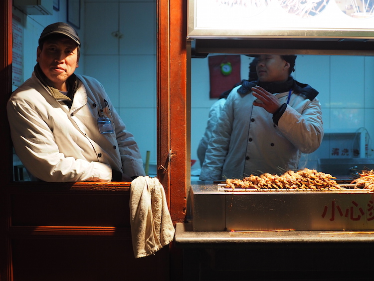 stedentrip beijing verkoper streetfood