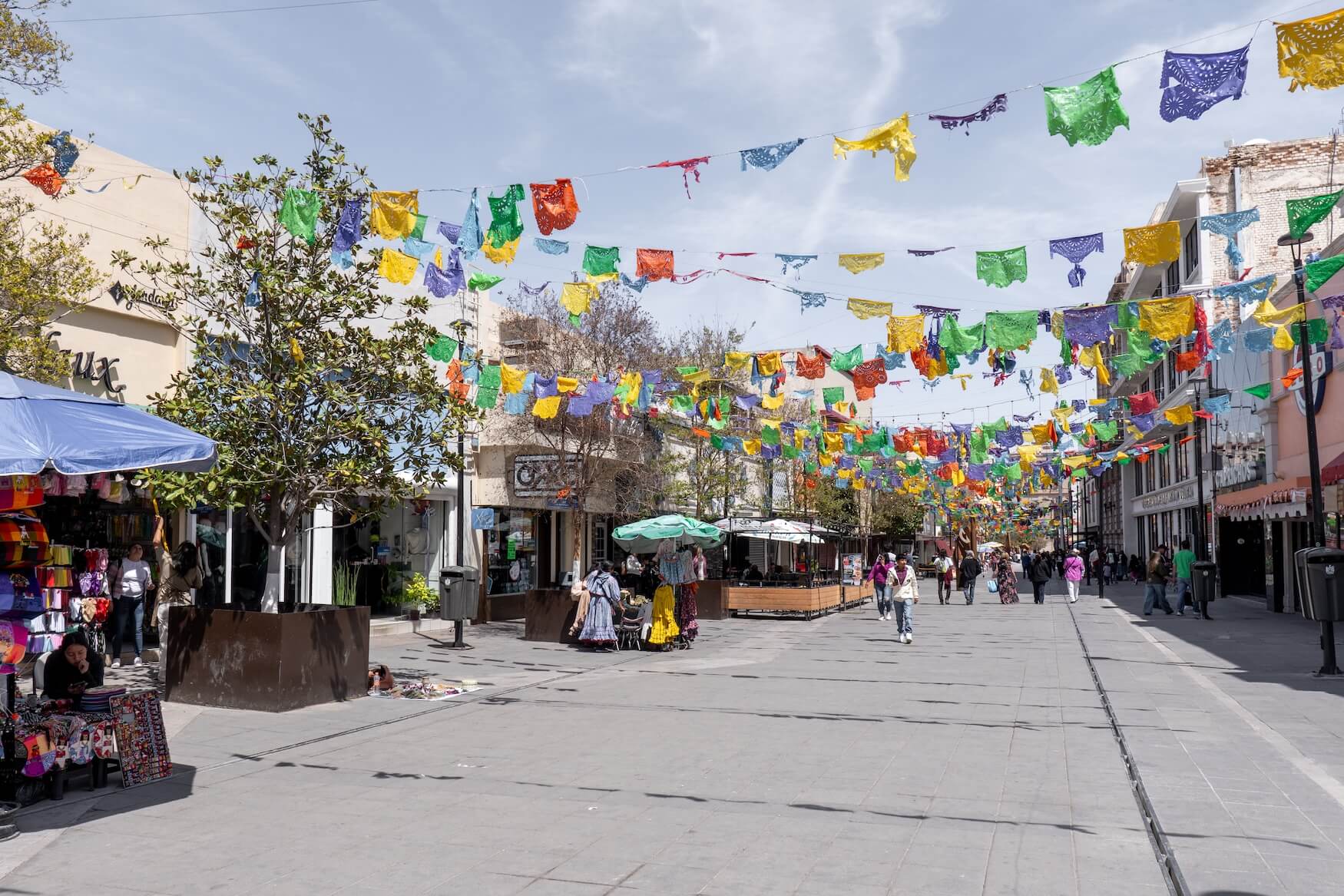 versierde straat in Chihuahua