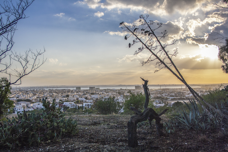 viewpoint tunesie vakantie zonsondergang