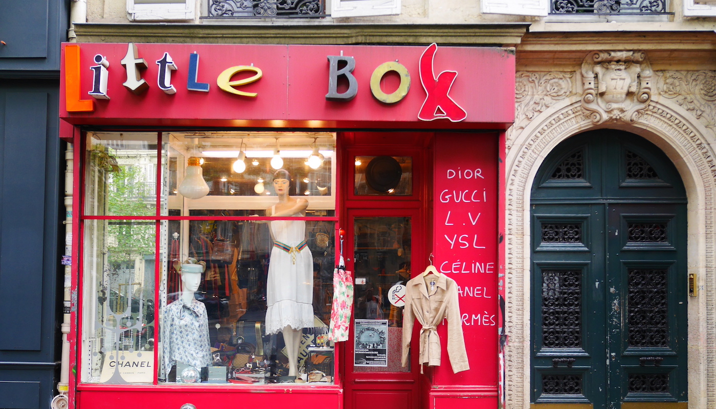vintage winkels in Parijs