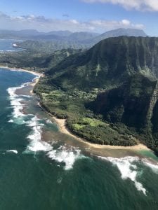 vlucht met helicopter boven hawaii