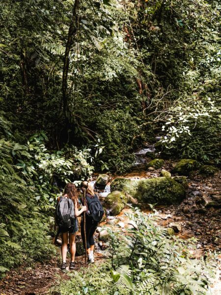 vrouwen op de El Pianista Trail