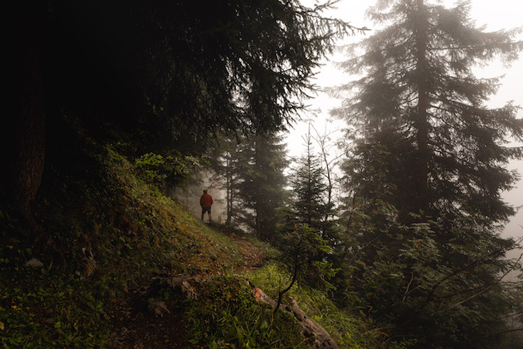wandelen in montafon mist