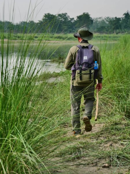 wandelen met gids in Chitwan National Park