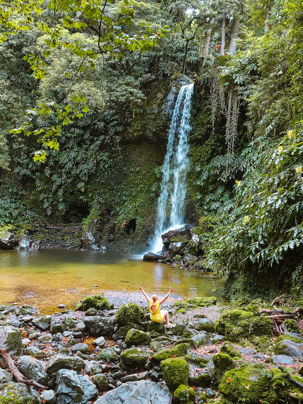 watervallen sao miguel Cascata do Téofilo