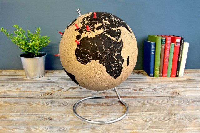 Wereldbol van kurk