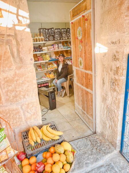 winkeltje in Dana Jordanië