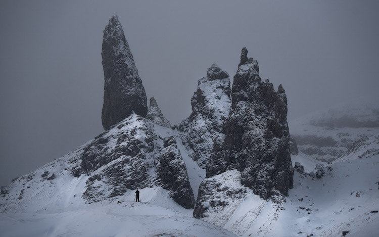 winters schotland Old man of Storr