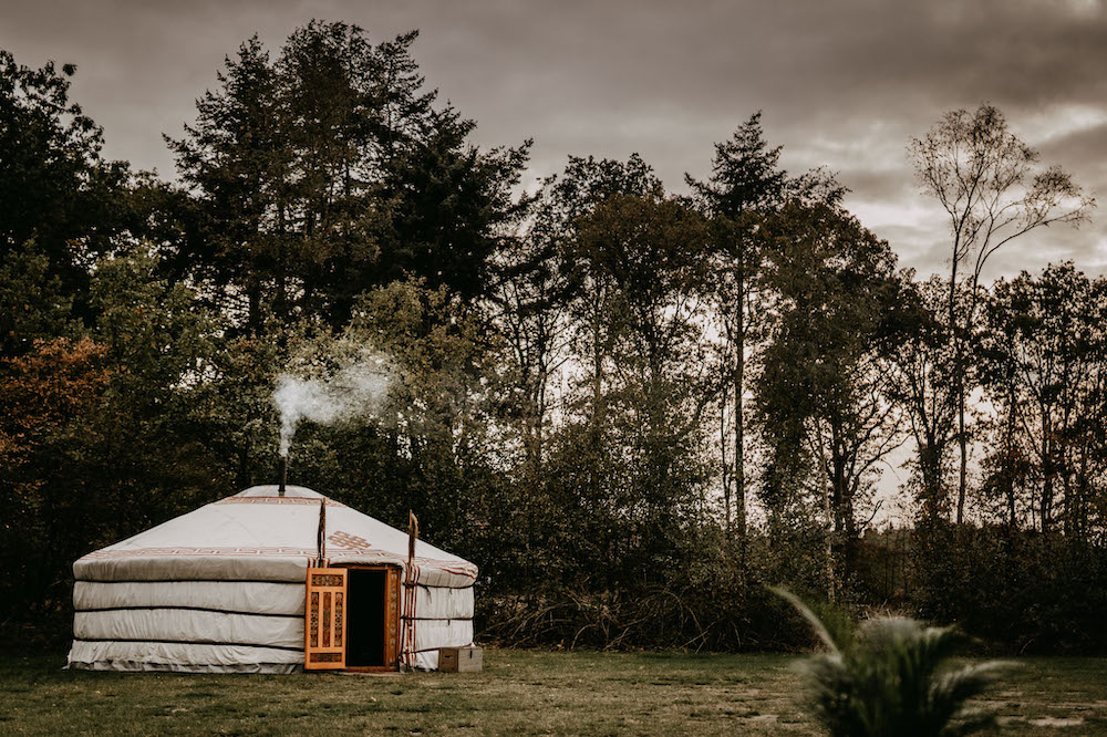winterwoods pop up camping yurt