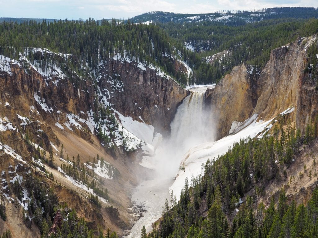 yellowstone national park waterval