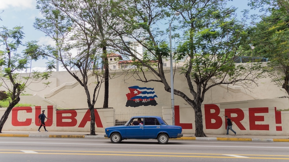Muurschildering in Havana, Cuba