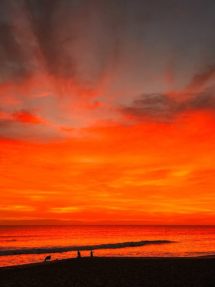 zonsondergang, Las Peñitas Nicaragua