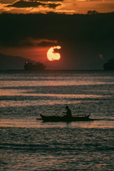 zonsondergang manilla bay