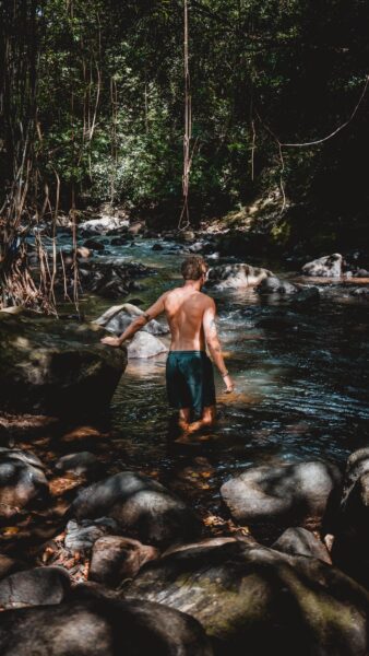 zwemmen in waterval, El Valle de Antón